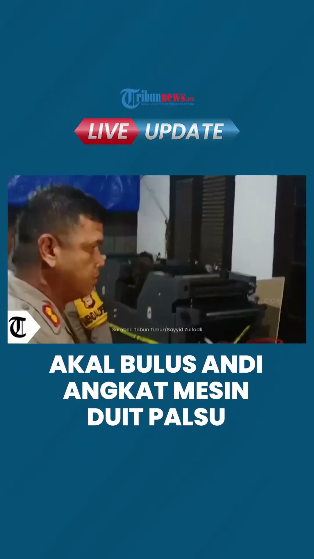 Akal Bulus Andi Bawa Mesin Uang Palsu 3 Ton Masuk Kampus UIN, Padahal 25 Polisi Tak Mampu Gerakkan