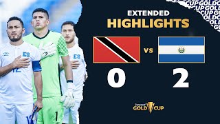 Extended Highlights: Trinidad Tobago 0-2 El Salvador - Gold Cup 2021