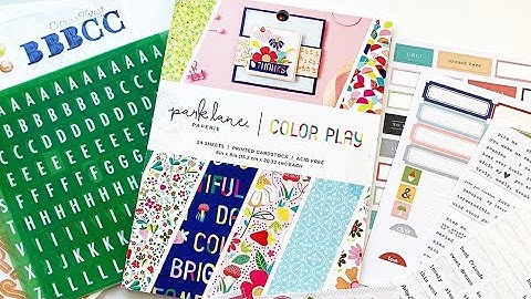 Fruity Colors DIY Project Life Kit Using Items From My Stash