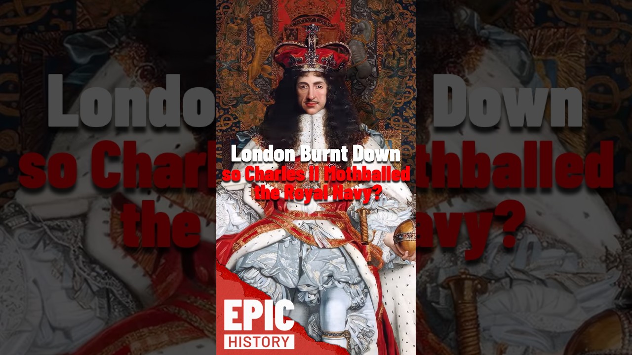 London Burnt Down, so Charles II Mothballed the Royal Navy?
