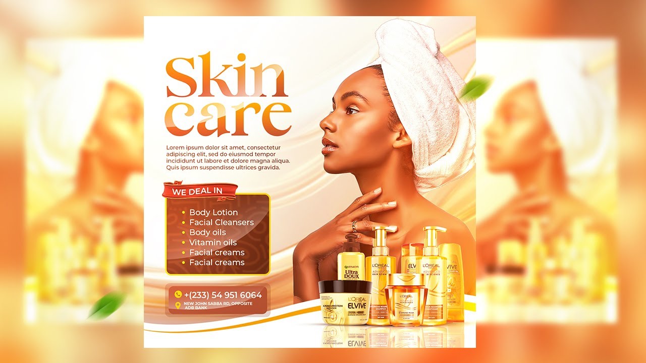 Cosmetic Flyer Design | Skin Care