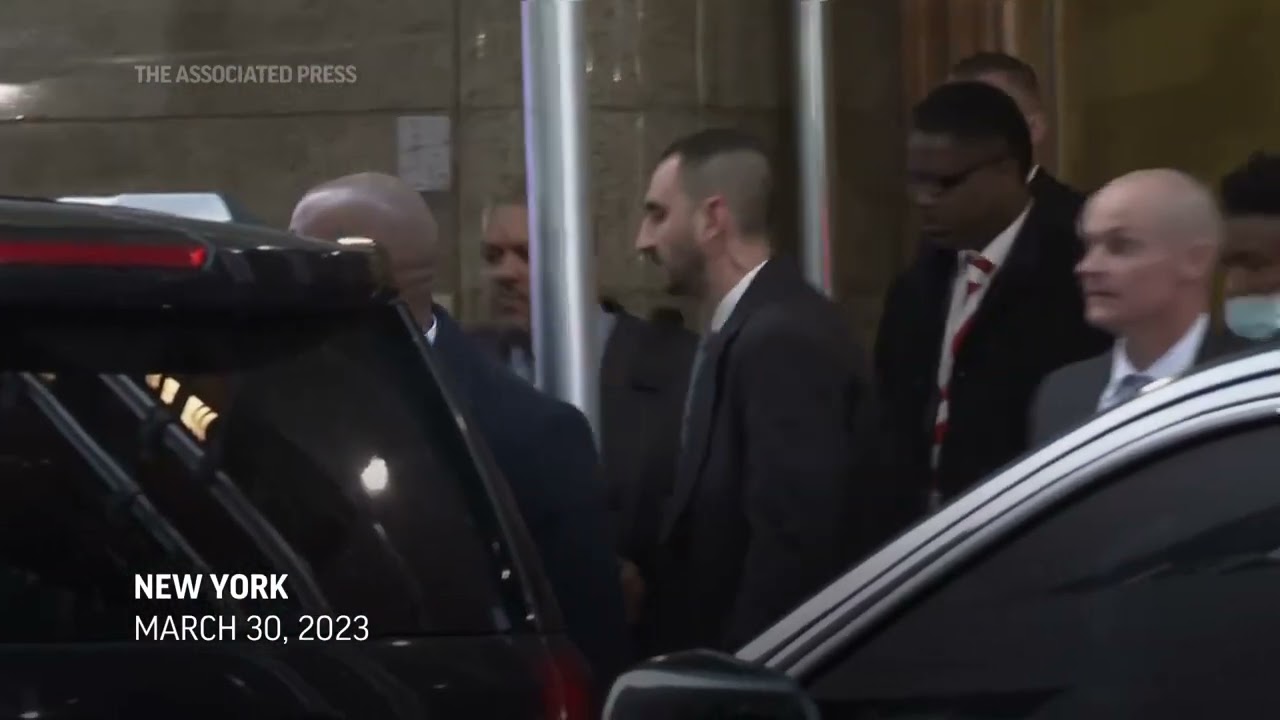 Manhattan DA Alvin Bragg seen leaving NY office after Trump indictment