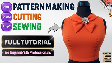 3 Steps Collar Design: Pattern Making, Cut & Sew + Pro Mannequin Result 2025