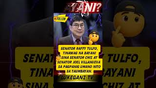 RAFFY TULFO; TINAWAG NA BAYANI SINA ESCUDERO AT VILLANUEVA! 😲 #highlights#news#politics#viral#wow