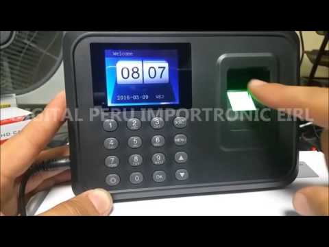 Control de asistencia por huella dactilar - biometrico