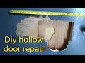 Diy repair on a hollow door