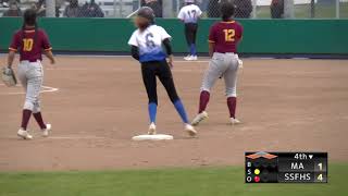 SSFHS vs Menlo-Atherton Softball 5-14-21