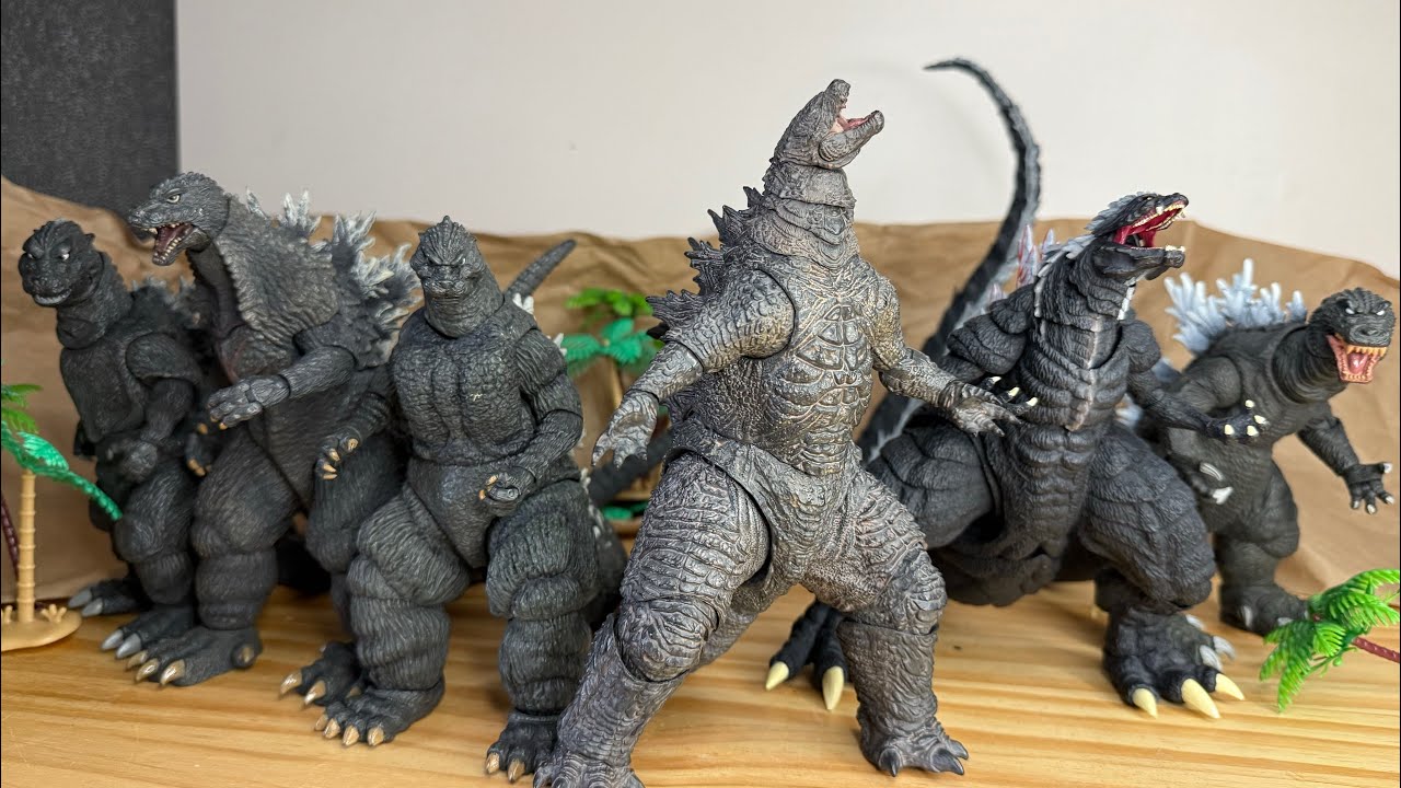 Godzilla battle royal stop motion