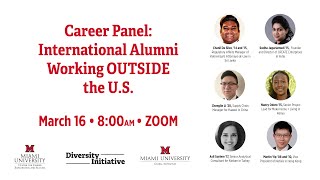 Career Panel with Alumni Working Outside the US