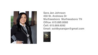 104 Laural Hill Dr Smyrna TN 37167 — Sara Jan Johnson