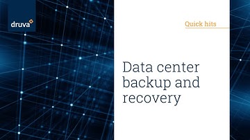 Data center backup and recovery