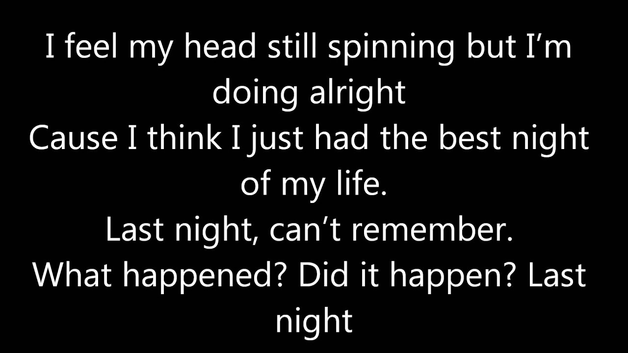 Last Night lyrics YouTube