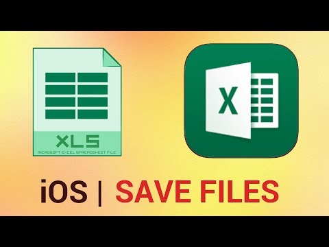 How to Save Files in Excel for iPad