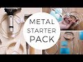 BASIC METAL for silversmithing. Silver metal starter pack. Beginner silversmithing.