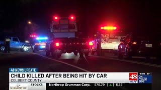 11-year-old girl struck by car, killed in Colbert County