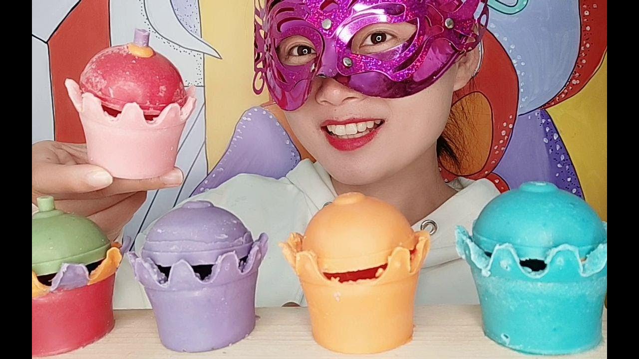 小姐姐吃手工 蛋糕盒巧克力 神似王冠顶锅盖 香甜柔滑嘎嘣脆 Youtube
