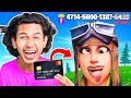 I Pretended to put my Credit Card in My Fortnite Name.. *they tried using it*