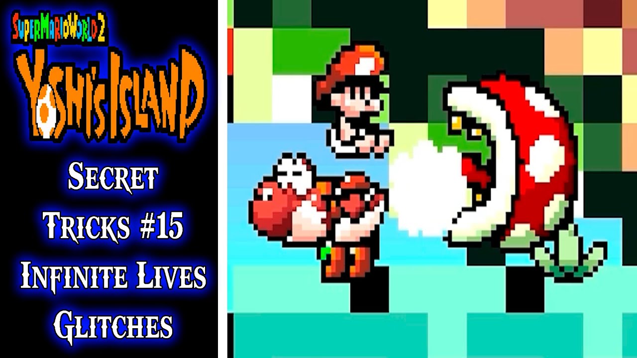 Yoshi's Island (SNES) - Secret Tricks #15, All Infinite Lives and Glitches