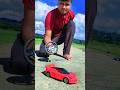 🔥Red RC Sports Car Unboxing & Full Speed Test 😱#shorts