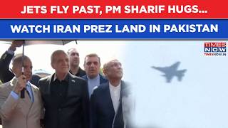 Iran's Pezeshkian At Pakistan's Nur Khan Base: PM Sharif Greets, Jet Flies | Watch Rawalpindi Scenes