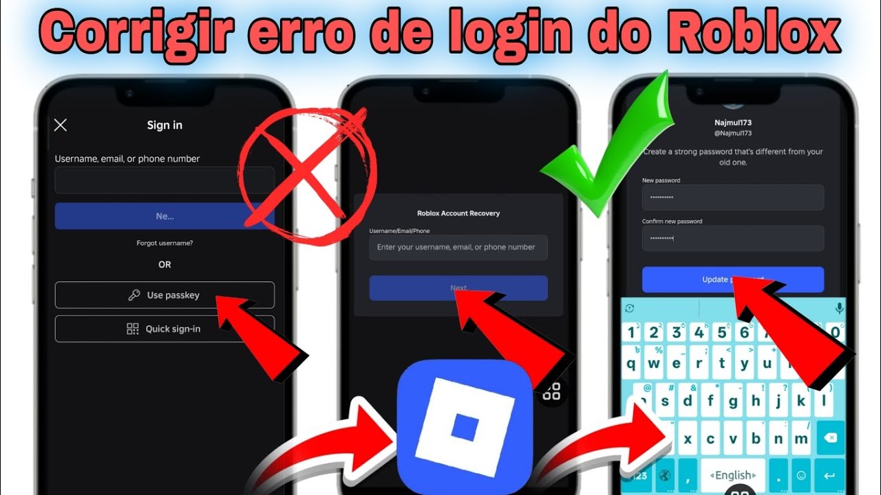 🎬Corrigir erro de login do Roblox | Recuperação de conta Roblox ...