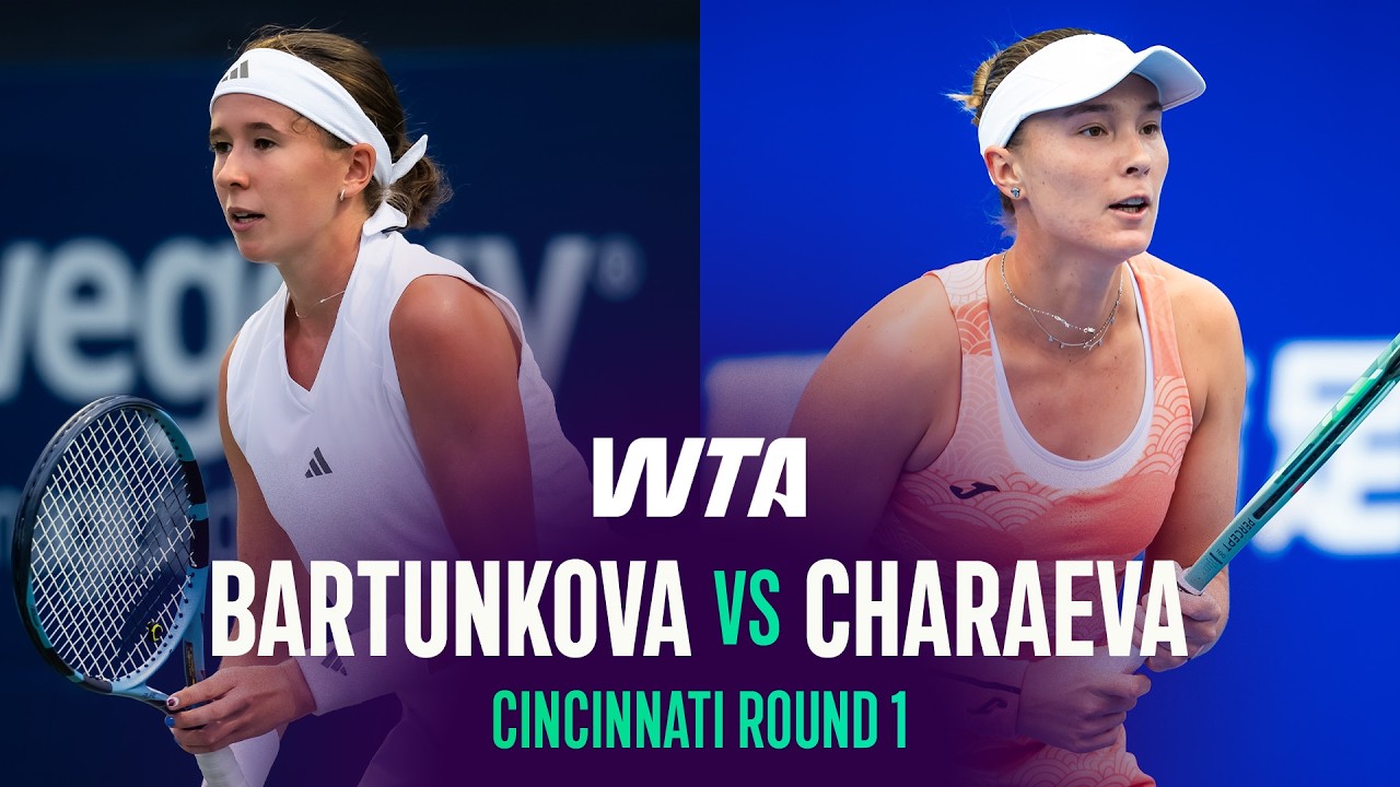 Nikola Bartunkova vs. Alina Charaeva | 2026 Cincinnati Round 1 | WTA Match Highlights