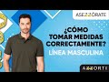 Toma correctamente las medidas para línea masculina