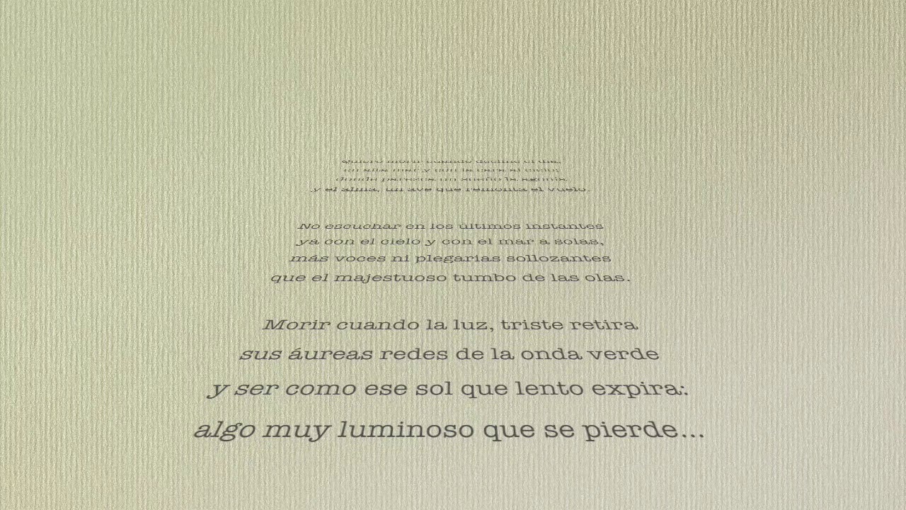 Poema Para Entonces De Manuel Gutiérrez Nájera