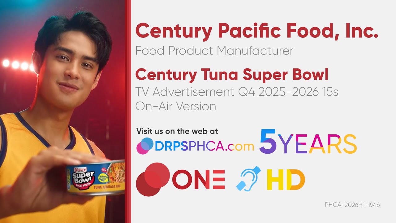 Century Tuna Super Bowl Rice Meal TV Ad Q4 2025-2026 15s (Philippines, On Air Version) [CC/HD]