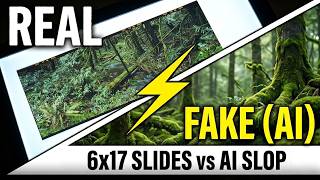 The Cure for AI Slop: 6x17 Panoramic Film Slides. No Pixels, No Prompts. Just Chemistry and Light.