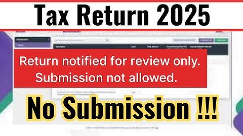 Income Tax Return 2025 Notified For Review Only Submission not allowed Error Solved | Fbr Tax Return