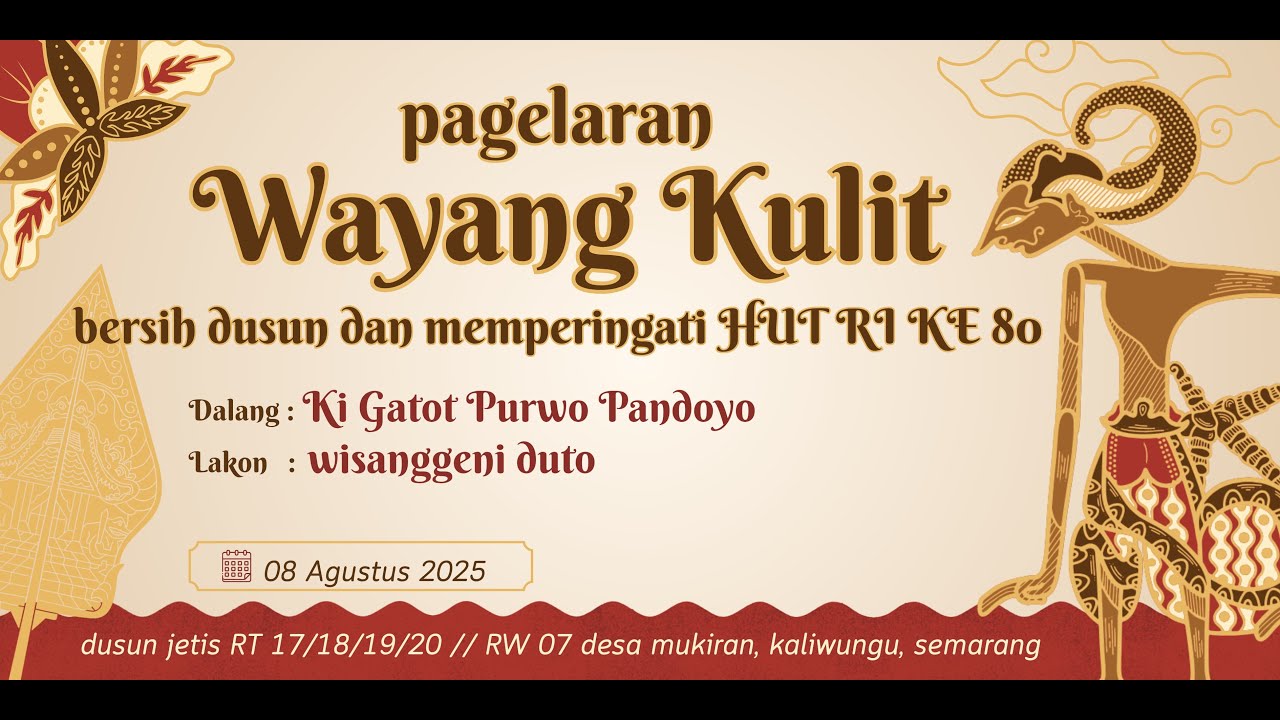 LIVE WAYANG KI GATOT PURWO PANDOYO // LAKON WISANGGENI DUTO // DMS AUDIO