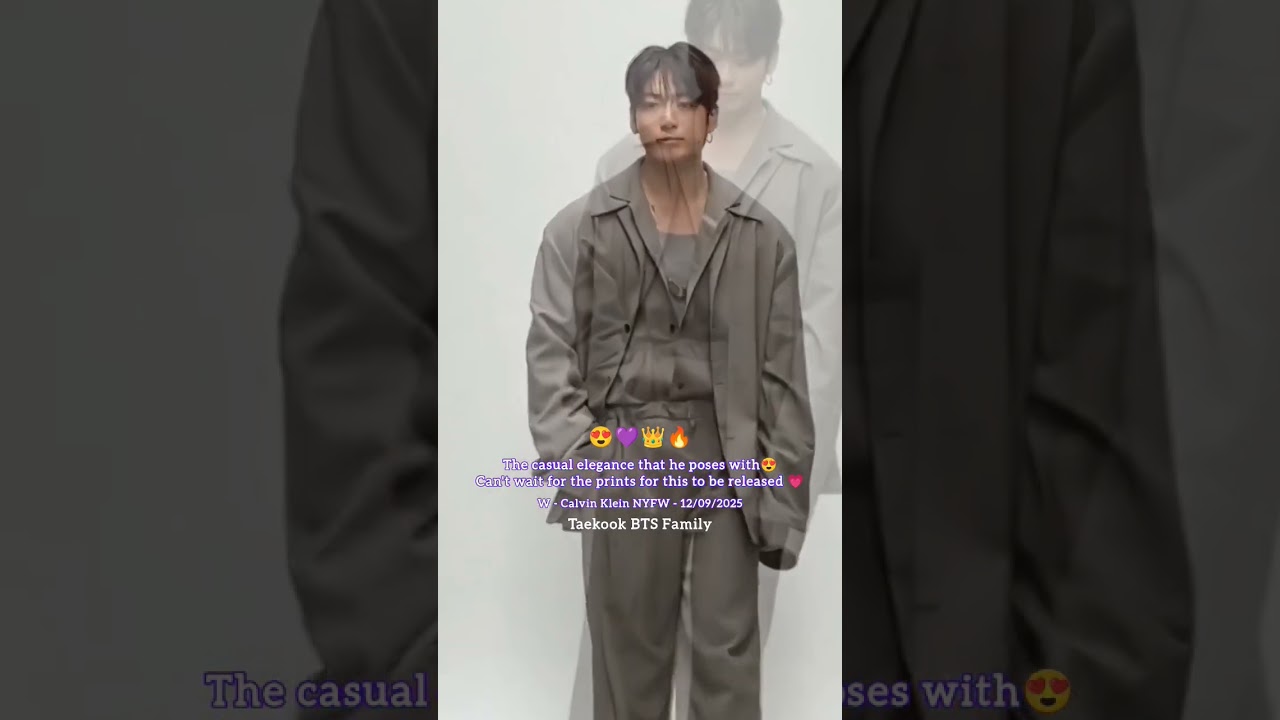 Our JK is the hottest Calvin Klein Brand Ambassador Ever 😍💜🔥 | New York Fashion Week 2025