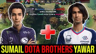 Perfect dota 2 teamwork. sumail and yawar party.