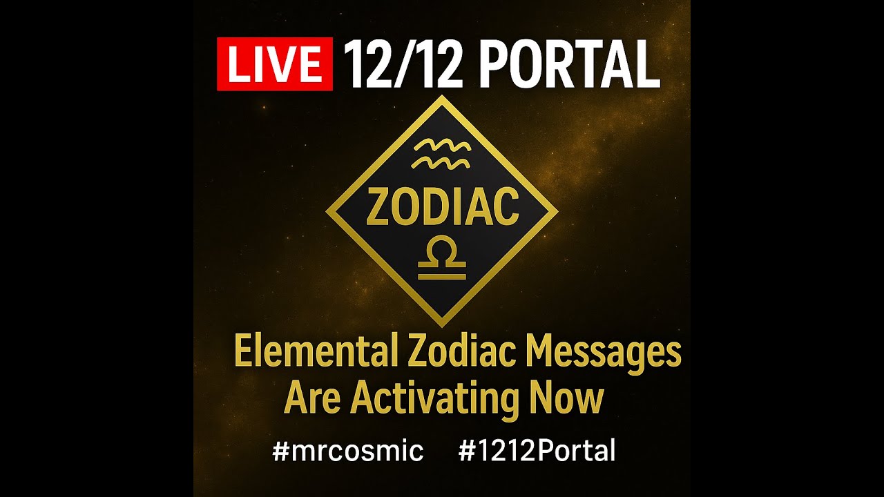 🔴 LIVE 12/12 PORTAL | Elemental Zodiac Messages Are Activating Now 🌌 #mrcosmic #1212Portal thumbnail