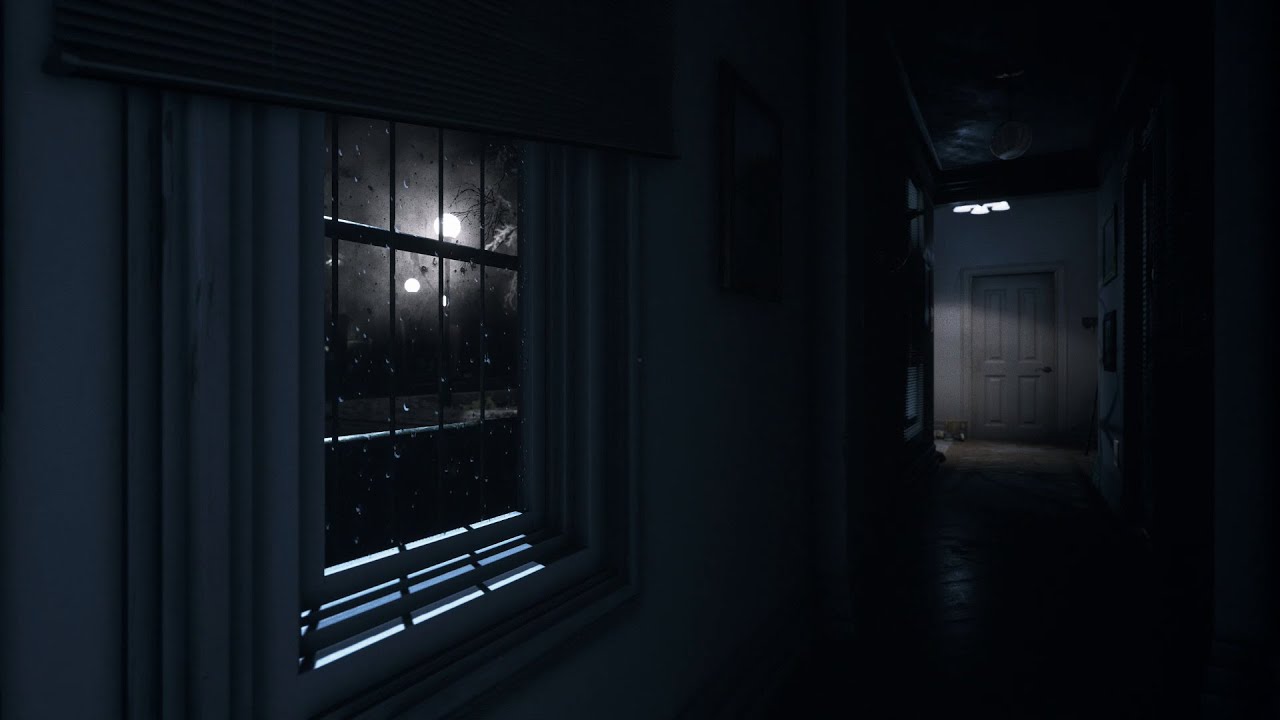Visage Video Game Ambience Rain on Hallway Window YouTube