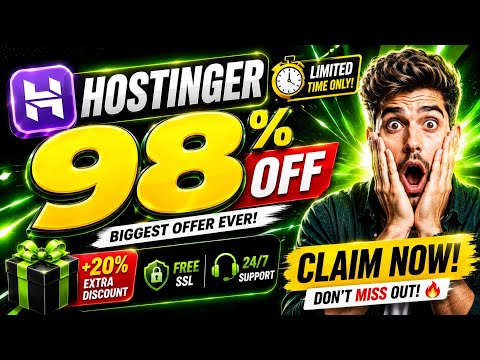 Hostinger Coupon Code 2026 🕵️ UNDERCOVER DEAL✅ |Hostinger Discount Code|Hostinger Promo Code LATEST🔥