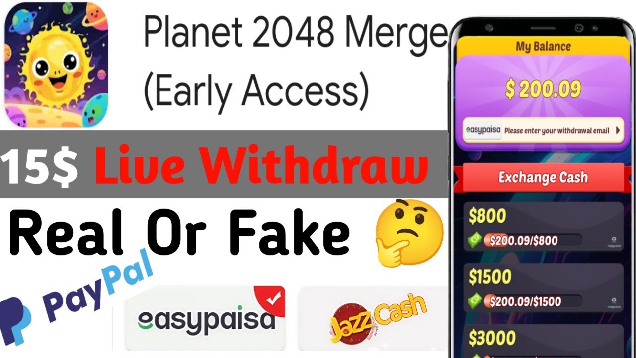 Planet 2048 Merge Real Or Fake - Planet 2048 Merge Legit Ba - Planet 2048 Merge Withdrawal
