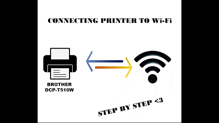 Brother dcp-t510w ต่อ wifi