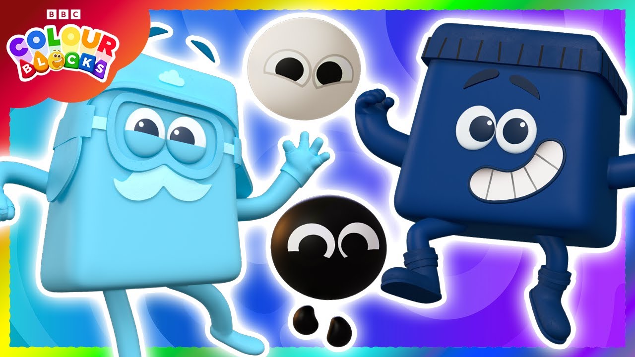 ⚪ Explorando colores claros y oscuros ⚫ | Aprende los colores | Bloques de Colores