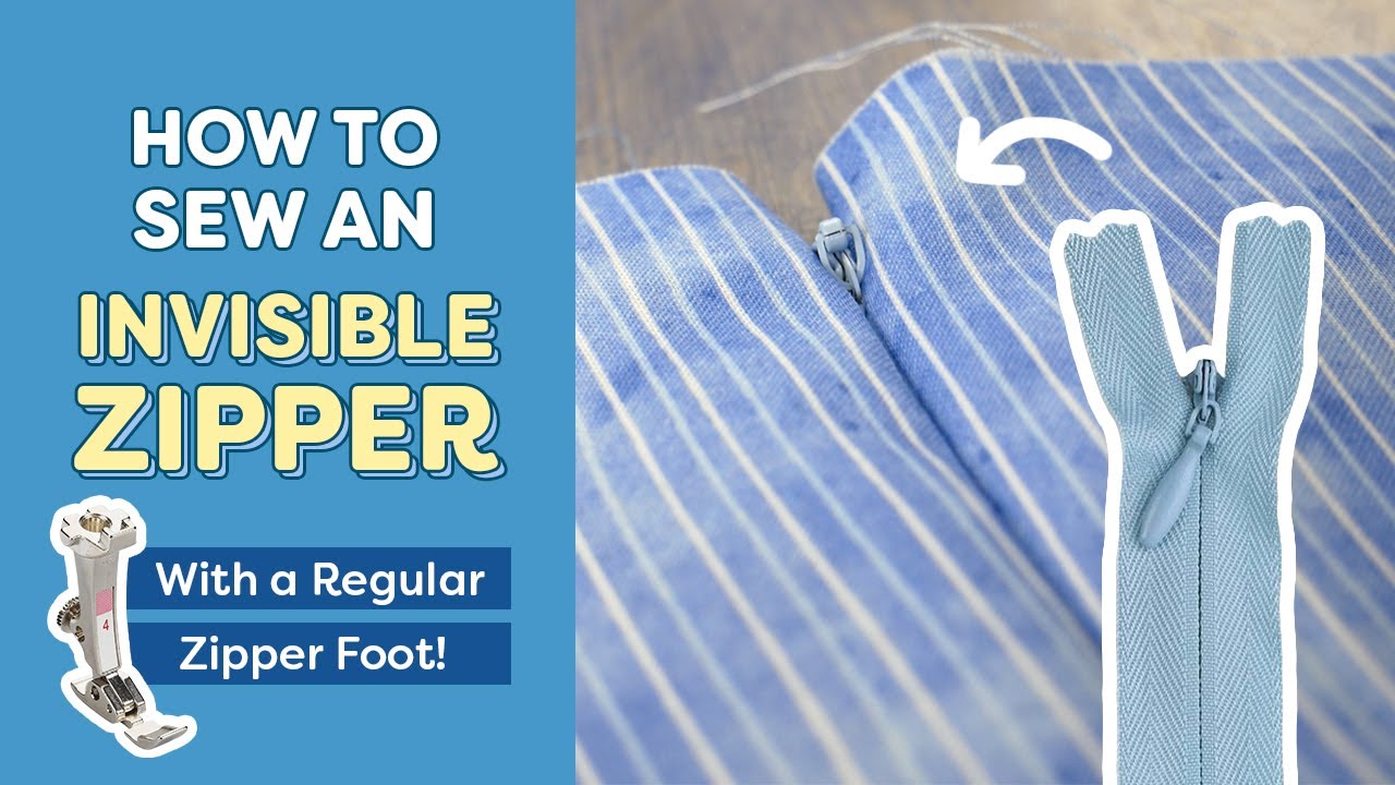 WonderFil Specialty Threads - How to Sew an Invisible Zipper With a Regular  Zipper Foot