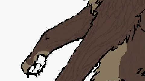 Wolf Drawing in MS Paint