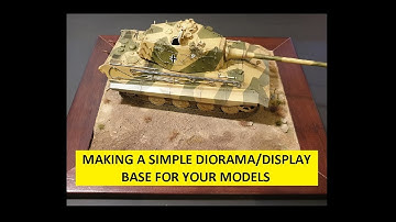 How to make a simple Diorama/Display base for your models.