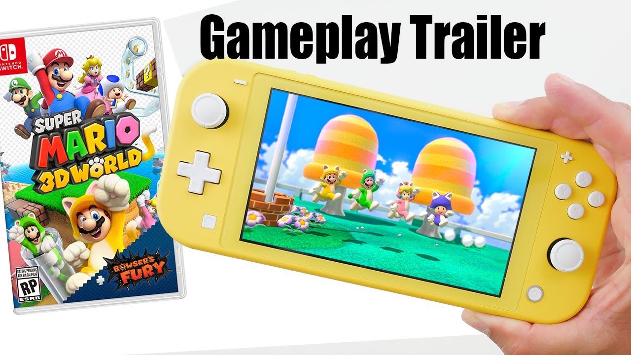 Nintendo Switch Lite (Coral) with Super Mario 3D World + Bowser's Fury Game  