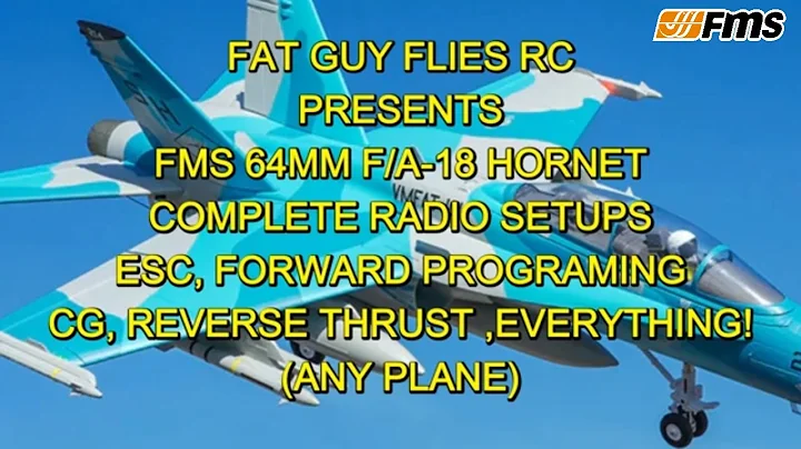 SETTING UP AS3X+ FORWARD PROGRAMING , ESC, AND MISC FEAT FMS F-A 18
