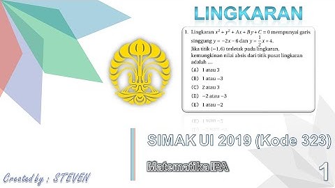 SIMAK UI 2019 KODE 323 MATEMATIKA IPA NO 1