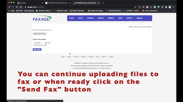 IT Tutorial: Sending an efax in Faxage