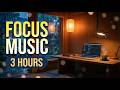Rain + Ambient Focus Music — 3 Hours Deep Work &amp; Concentration