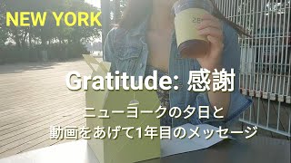 [ENG SUB] 感謝とニューヨークの夕日 | 孤独女子の何もない日常 | Gratitude | ニューヨーク在住