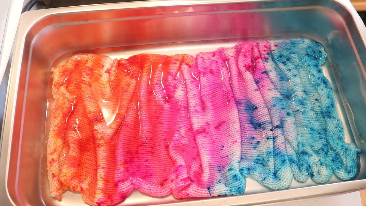 Dyepot PS #11 - Low Immersion Dyeing a Sock Blank with Dry Acid Dye Powder